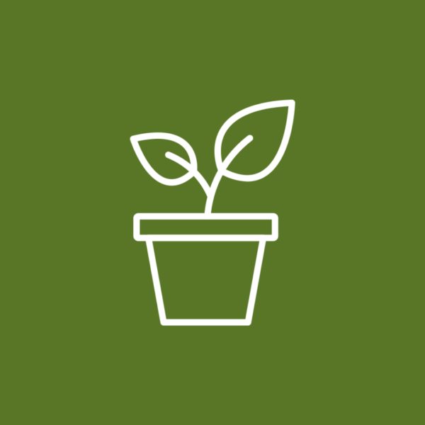 Symbol for sowing in pots or containers